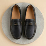 Men's Premium Grey Leather-Style Loafer - Image 7