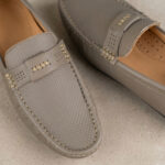 Men's Premium Grey Leather-Style Loafer - Image 3