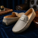 Men's Premium Grey Leather-Style Loafer - Image 4
